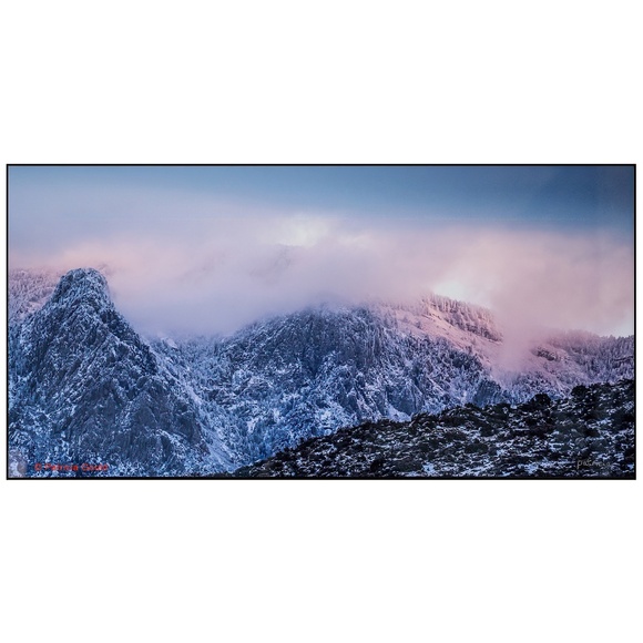 Winter Blues - 12 x 24 photo infused on aluminum